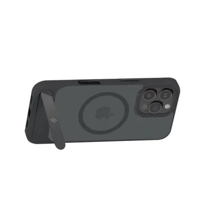 Smartix Premium Designer Stand Case for iPhone 16 Pro - Black